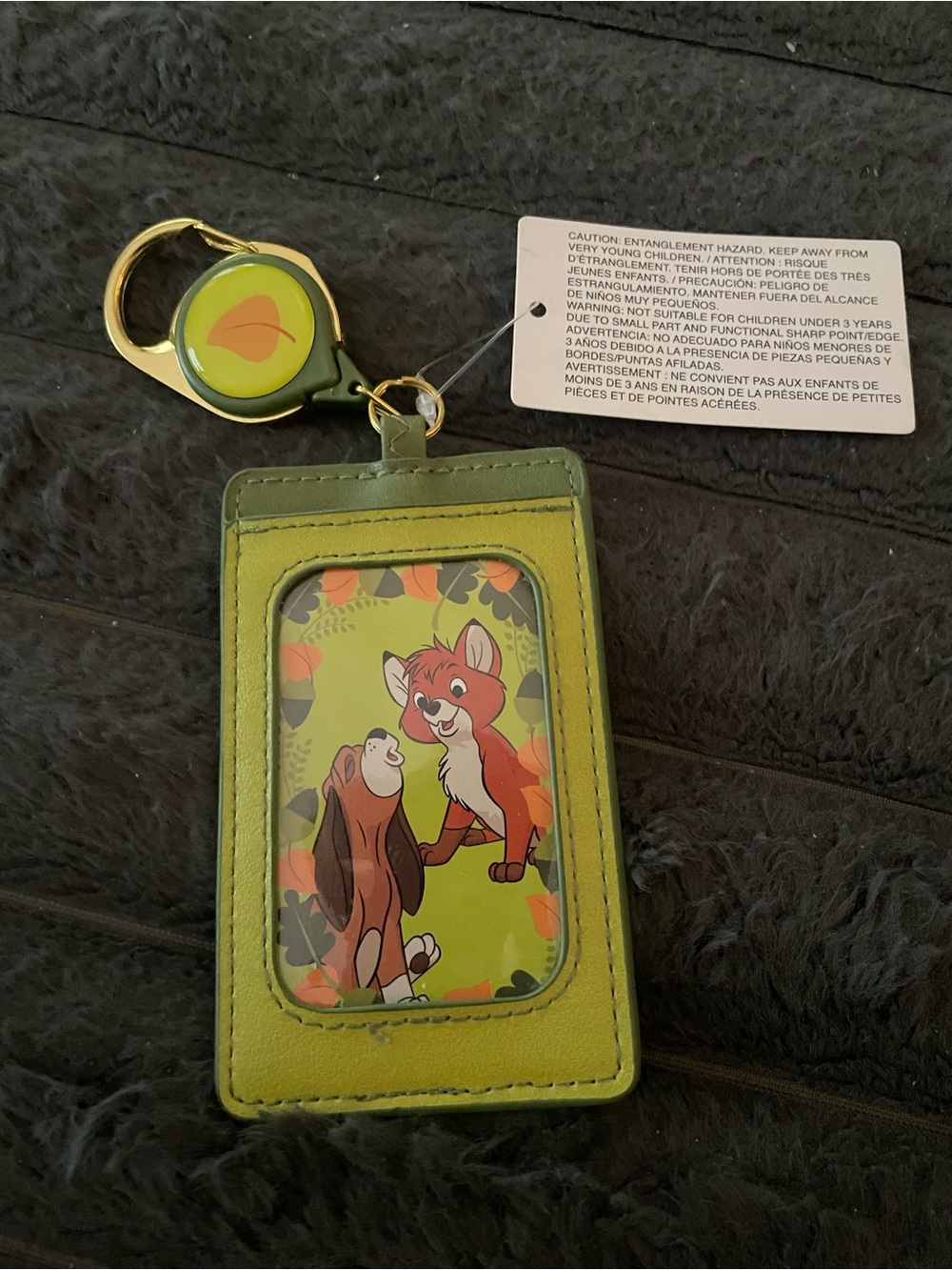 BoxLunch exclusive "The Fox and the Hound" retractable lanyard ID holder
